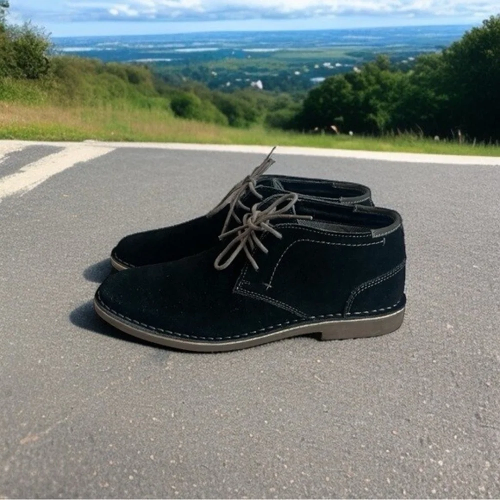 Kenneth Cole Reaction Desert Wind Black Suede Chukka Boots Men’s US 11 - Picture 4 of 13